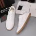 Zegna Men’s Smooth Leather Casual Sneakers, Signature Tone‑on‑Tone Stitching #B67533