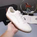 Zegna Men’s Smooth Leather Casual Sneakers, Signature Tone‑on‑Tone Stitching #B67533