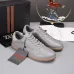Zegna Men’s Smooth Leather Casual Sneakers, Signature Tone‑on‑Tone Stitching #B67534