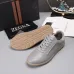 Zegna Men’s Smooth Leather Casual Sneakers, Signature Tone‑on‑Tone Stitching #B67534