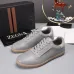 Zegna Men’s Smooth Leather Casual Sneakers, Signature Tone‑on‑Tone Stitching #B67534