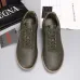 Zegna Men’s Smooth Leather Casual Sneakers, Signature Tone‑on‑Tone Stitching #B67535