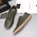 Zegna Men’s Smooth Leather Casual Sneakers, Signature Tone‑on‑Tone Stitching #B67535