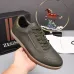 Zegna Men’s Smooth Leather Casual Sneakers, Signature Tone‑on‑Tone Stitching #B67535