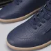 Zegna Men’s Smooth Leather Casual Sneakers, Signature Tone‑on‑Tone Stitching #B67536