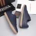 Zegna Men’s Smooth Leather Casual Sneakers, Signature Tone‑on‑Tone Stitching #B67536
