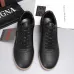Zegna Men’s Smooth Leather Casual Sneakers, Signature Tone‑on‑Tone Stitching #B67537