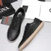 Zegna Men’s Smooth Leather Casual Sneakers, Signature Tone‑on‑Tone Stitching #B67537