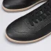 Zegna Men’s Smooth Leather Casual Sneakers, Signature Tone‑on‑Tone Stitching #B67537