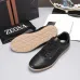 Zegna Men’s Smooth Leather Casual Sneakers, Signature Tone‑on‑Tone Stitching #B67538