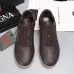 Zegna Men’s Smooth Leather Casual Sneakers, Signature Tone‑on‑Tone Stitching #B67539