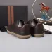 Zegna Men’s Smooth Leather Casual Sneakers, Signature Tone‑on‑Tone Stitching #B67539