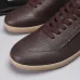 Zegna Men’s Smooth Leather Casual Sneakers, Signature Tone‑on‑Tone Stitching #B67539