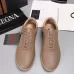 Zegna Men’s Smooth Leather Casual Sneakers, Signature Tone‑on‑Tone Stitching #B67540