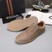 Zegna Men’s Smooth Leather Casual Sneakers, Signature Tone‑on‑Tone Stitching #B67540