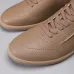 Zegna Men’s Smooth Leather Casual Sneakers, Signature Tone‑on‑Tone Stitching #B67540