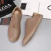 Zegna Men’s Smooth Leather Casual Sneakers, Signature Tone‑on‑Tone Stitching #B67540
