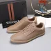 Zegna Men’s Smooth Leather Casual Sneakers, Signature Tone‑on‑Tone Stitching #B67540
