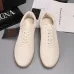 Zegna Men’s Smooth Leather Casual Sneakers, Signature Tone‑on‑Tone Stitching #B67541