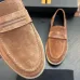 Zegna Men’s Suede Calfskin Loafers, Water‑Dyed Lining, Light TPR Outsole #B67577