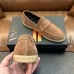 Zegna Men’s Suede Calfskin Loafers, Water‑Dyed Lining, Light TPR Outsole #B67577