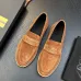 Zegna Men’s Suede Calfskin Loafers, Water‑Dyed Lining, Light TPR Outsole #B67577