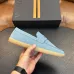Zegna Men’s Suede Calfskin Loafers, Water‑Dyed Lining, Light TPR Outsole #B67583