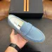 Zegna Men’s Suede Calfskin Loafers, Water‑Dyed Lining, Light TPR Outsole #B67583