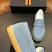 Zegna Men’s Suede Calfskin Loafers, Water‑Dyed Lining, Light TPR Outsole #B67583