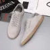 Zegna Men’s Suede Casual Sneakers, Signature Tone‑on‑Tone Stitching #B67542