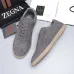Zegna Men’s Suede Casual Sneakers, Signature Tone‑on‑Tone Stitching #B67543