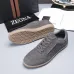 Zegna Men’s Suede Casual Sneakers, Signature Tone‑on‑Tone Stitching #B67543
