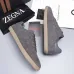 Zegna Men’s Suede Casual Sneakers, Signature Tone‑on‑Tone Stitching #B67543