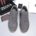 Zegna Men’s Suede Casual Sneakers, Signature Tone‑on‑Tone Stitching #B67543