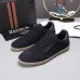 Zegna Men’s Suede Casual Sneakers, Signature Tone‑on‑Tone Stitching #B67544