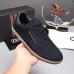 Zegna Men’s Suede Casual Sneakers, Signature Tone‑on‑Tone Stitching #B67544