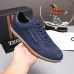 Zegna Men’s Suede Casual Sneakers, Signature Tone‑on‑Tone Stitching #B67546