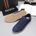 Zegna Men’s Suede Casual Sneakers, Signature Tone‑on‑Tone Stitching #B67546