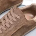 Zegna Men’s Suede Casual Sneakers, Signature Tone‑on‑Tone Stitching #B67547