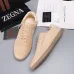 Zegna Men’s Suede Casual Sneakers, Signature Tone‑on‑Tone Stitching #B67548