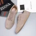 Zegna Men’s Suede Casual Sneakers, Signature Tone‑on‑Tone Stitching #B67549
