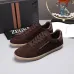 Zegna Men’s Suede Casual Sneakers, Signature Tone‑on‑Tone Stitching #B67550