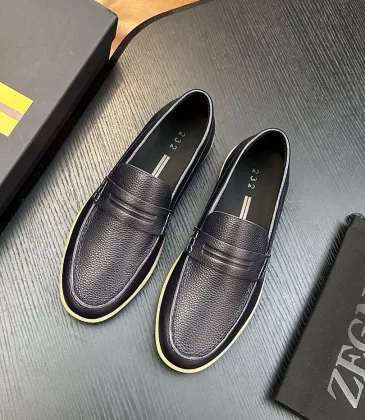 Zegna Men’s Triple Stitch Low‑Top Sneakers, Leather &amp; Suede Upper #B67571