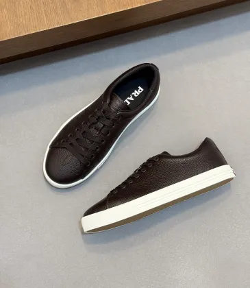 Prada Men's Nappa Leather Casual Sneakers, Western Decorative Stitching, Sheepskin Lining, Soft Rubber Outsole, Multiple Colors Available #B67495
