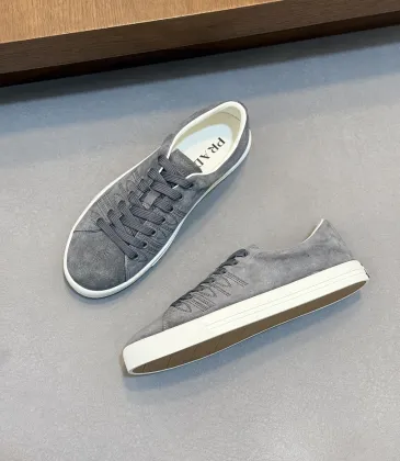 Prada Men's Nappa Leather Casual Sneakers, Western Decorative Stitching, Sheepskin Lining, Soft Rubber Outsole, Multiple Colors Available #B67501