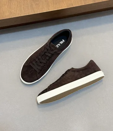 Prada Men's Nappa Leather Casual Sneakers, Western Decorative Stitching, Sheepskin Lining, Soft Rubber Outsole, Multiple Colors Available #B67504