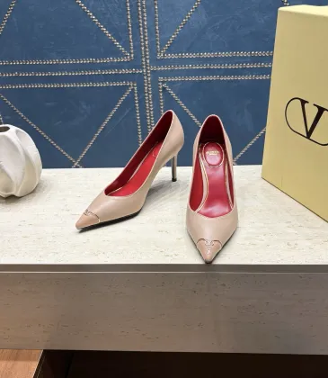 Valentino V‑Logo Pointed‑Toe Patent Leather Pumps 8cm Heel #B68452