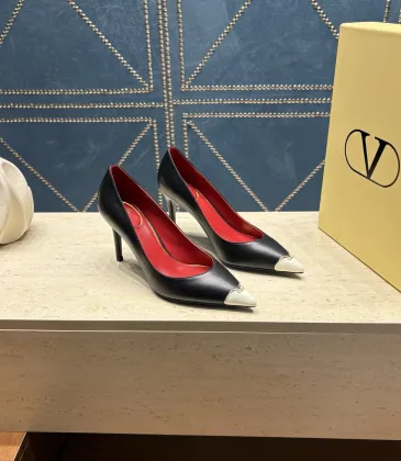 Valentino V‑Logo Pointed‑Toe Patent Leather Pumps 8cm Heel #B68454