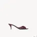YSL 60mm Babylone Ruched Leather Mule #B67694