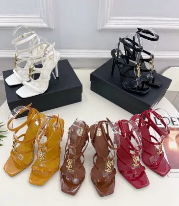 YSL Shoes for Women's Stunning YSL Yellow Patent Leather Strappy High - Heel Sandals Heel height:10.5cm #A54191 YSL Shoes for Women's Stunning YSL Yellow Patent Leather Strappy High - Heel Sandals Heel height:10.5cm #A54191